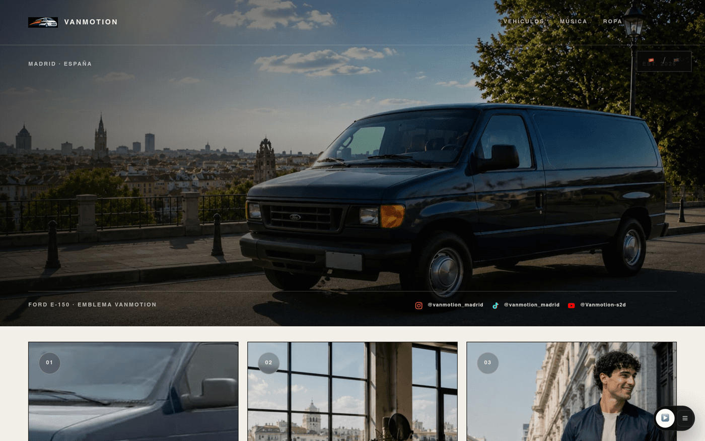 WebsiteAwards.es Nominada 2026 VANMOTION