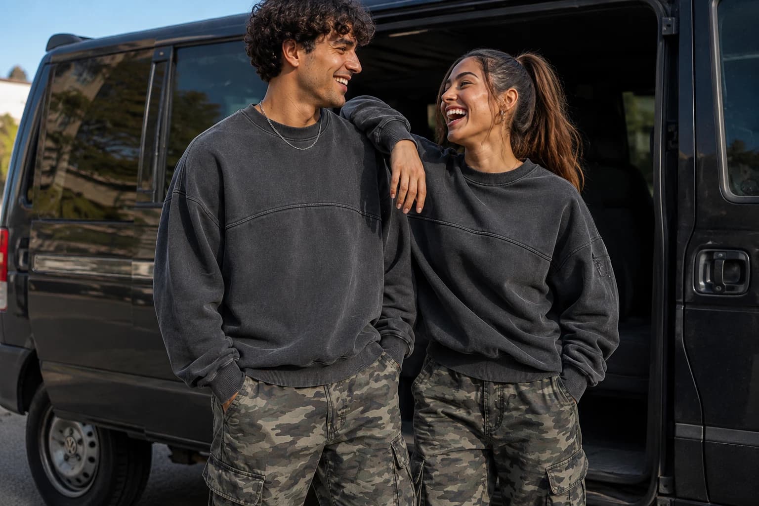 Utility Crewneck · Unisex · Washed Anthracite